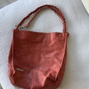 NICOLI salmon leather bag